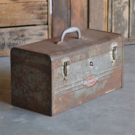 1950s tool box steel|Vintage 50s Toolbox .